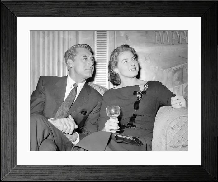 Framed Print : Ingrid Bergman November1957 London with Cary Grant Framed Print : Ingrid Bergman November1957 London with Cary Grant