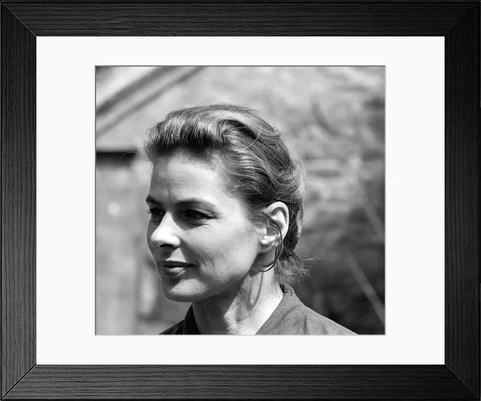 Framed Print : Ingrid Bergman May 1958 filming The Inn of Sixth Happiness Framed Print : Ingrid Bergman May 1958 filming The Inn of Sixth Happiness