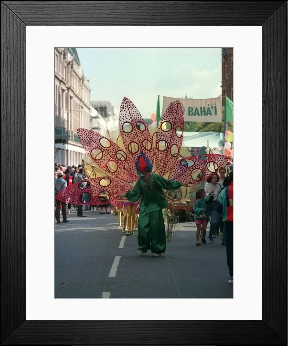 Framed Print : Notting Hill Carnival August 1989 Characters dressing up Framed Print : Notting Hill Carnival August 1989 Characters dressing up