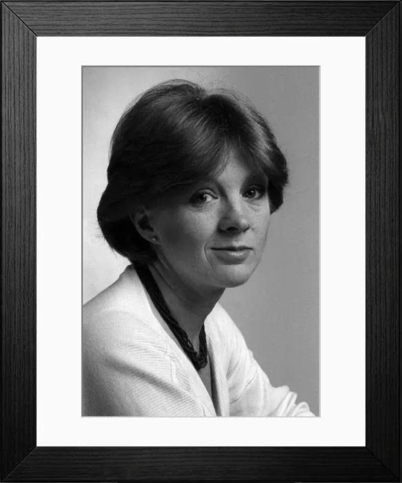 Framed Print : Anne Robinson Staff feature writer April 1985 TV Presenter and quiz show host