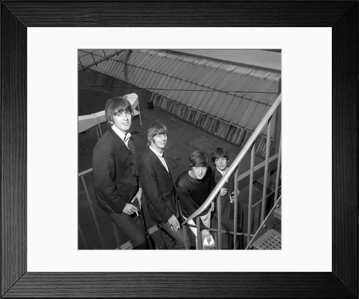 Framed Print : The Beatles before playing the Opera House Blackpool 16 August 1964 Left to right Framed Print : The Beatles before playing the Opera House Blackpool 16 August 1964 Left to right