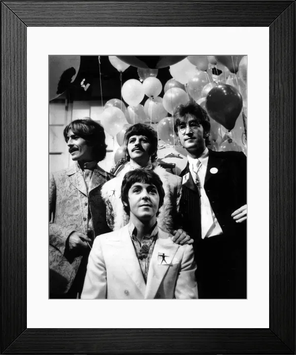 Framed Print : Press call for Our World, the first live global television link Framed Print : Press call for Our World, the first live global television link