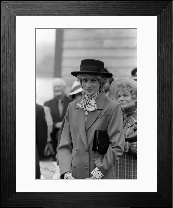 Framed Print : Prince and Princess of Wales tour of Canada in June 1983