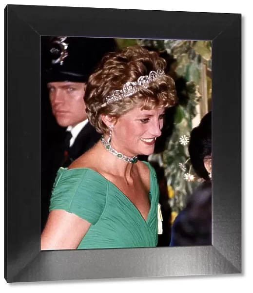 Diana, The Princess Of Wales attends the Return Banquet