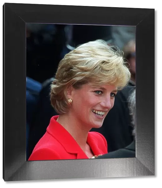 Diana, Princess of Wales visits London Lighthouse, a centre for people affected by HIV