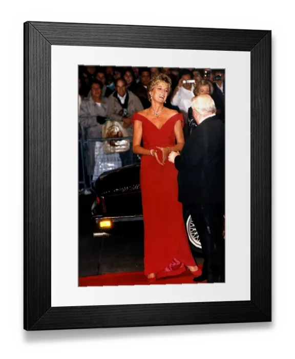 Framed Print : Diana, Princess of Wales attends the Premiere of Just Like a Woman Framed Print : Diana, Princess of Wales attends the Premiere of Just Like a Woman
