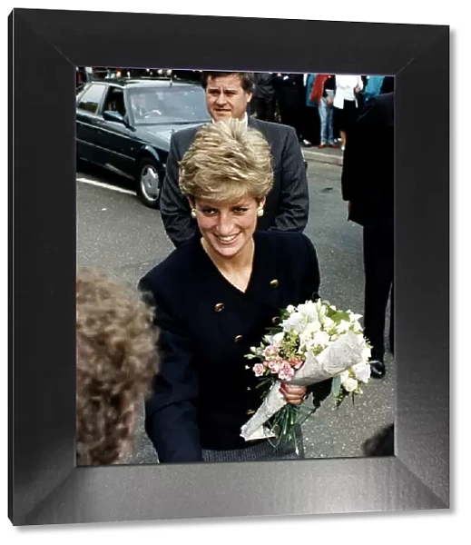 Princess Diana Royalty visits Holy Trinity St Philips Church in Dalston, London
