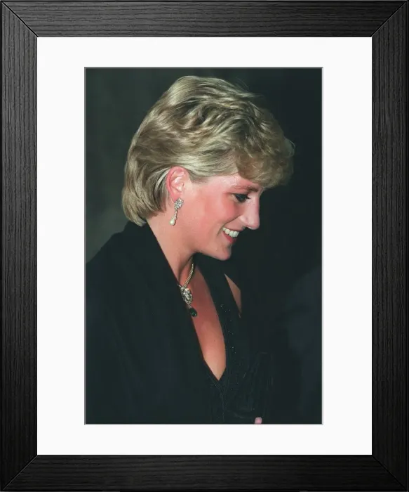 Framed Print : Princess Diana attends a piano recital in aid of the Voices Foundation