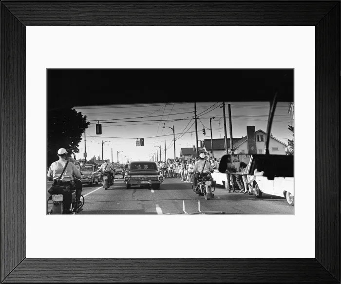 Framed Print : 22 August 1964 The Beatles arrive in Los Angeles during their second tour of the United Framed Print : 22 August 1964 The Beatles arrive in Los Angeles during their second tour of the United