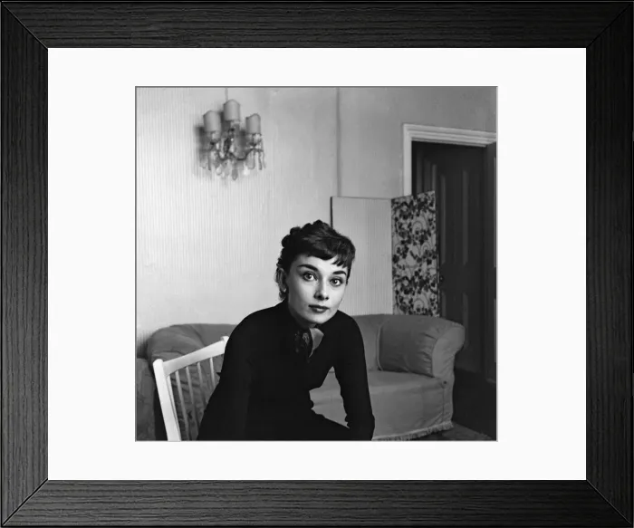 Framed Print : Audrey Hepburn - Actress - November 1954
