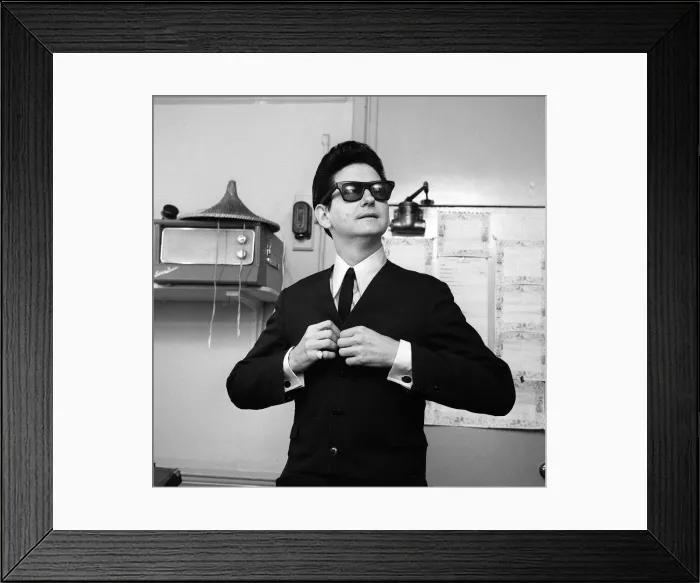 Framed Print : American singer Roy Orbison March 1965 gets ready for his starring role