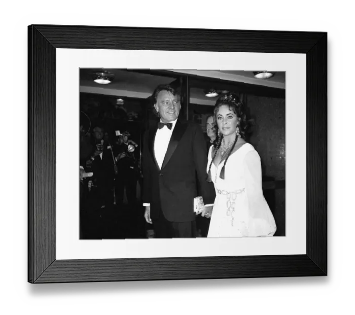 Framed Print : Elizabeth Taylor Oct 1969 with Richard Burton at premiere of Staircase Framed Print : Elizabeth Taylor Oct 1969 with Richard Burton at premiere of Staircase