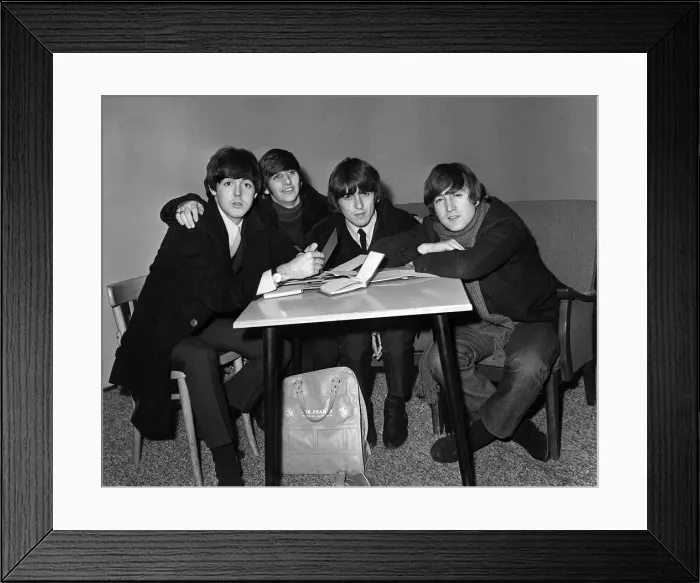 Framed Print : The Beatles at the Ritz Cinema in Luton. Left to right: Paul McCartney, Ringo Starr Framed Print : The Beatles at the Ritz Cinema in Luton. Left to right: Paul McCartney, Ringo Starr