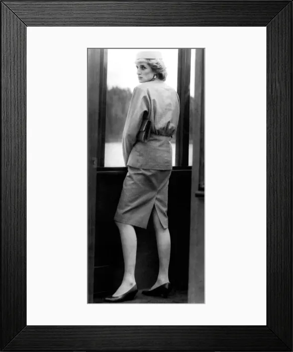 Framed Print : The Prince and Princess of Wales visit to Canada. Princess Diana the Princess of