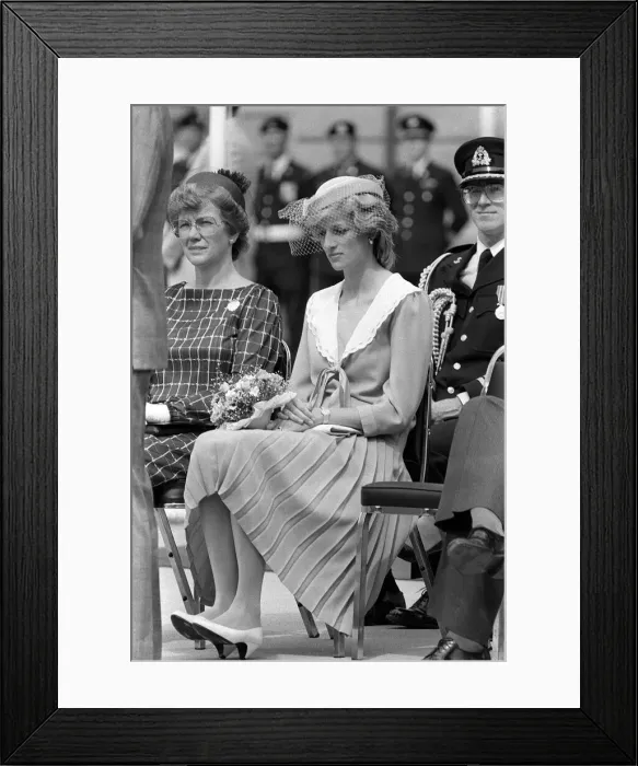 Framed Print : Prince and Princess of Wales tour of Canada in June 1983