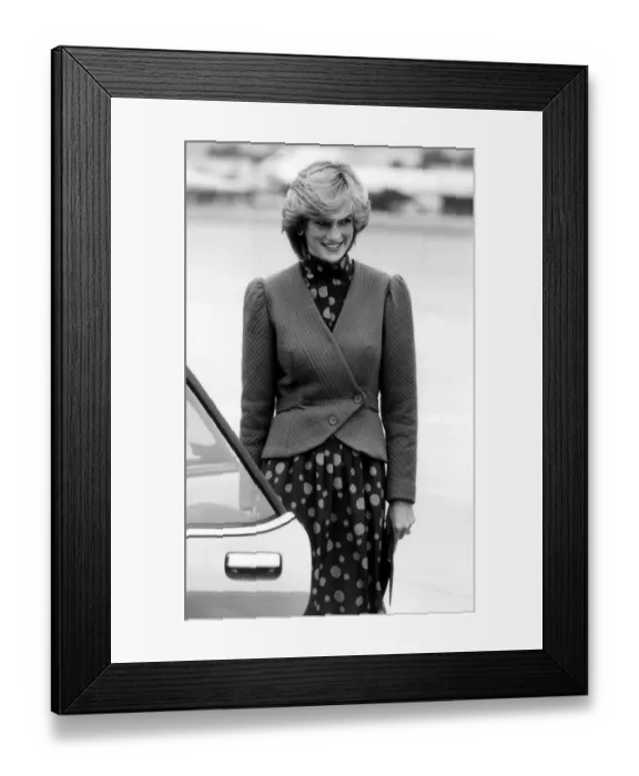 Framed Print : Prince and Princess of Wales tour of Canada in June 1983