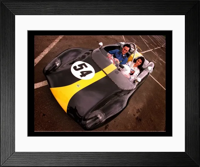 Framed Print : KNOCKHILL RACECOURSE APRIL 1998 ROAD RECORD SUPPLEMENT driver Ian Gibbon with Miss Framed Print : KNOCKHILL RACECOURSE APRIL 1998 ROAD RECORD SUPPLEMENT driver Ian Gibbon with Miss
