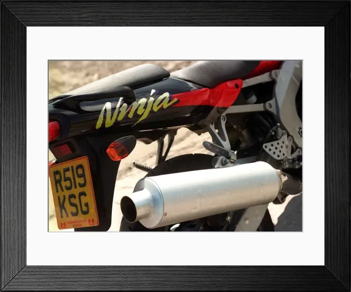 Framed Print : Kawasaki ZX6 Ninja Motorcycle June 1998 Framed Print : Kawasaki ZX6 Ninja Motorcycle June 1998