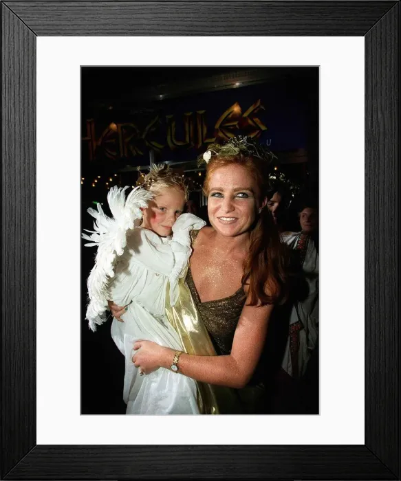 Framed Print : Patsy Palmer actress 9th October 1997 - With her son Charlie in fancy dress costume Framed Print : Patsy Palmer actress 9th October 1997 - With her son Charlie in fancy dress costume