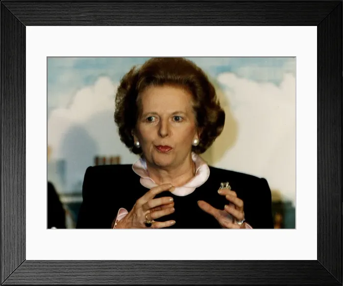 Framed Print : Margaret Thatcher former British Prime Minister Circa 1991 Framed Print : Margaret Thatcher former British Prime Minister Circa 1991
