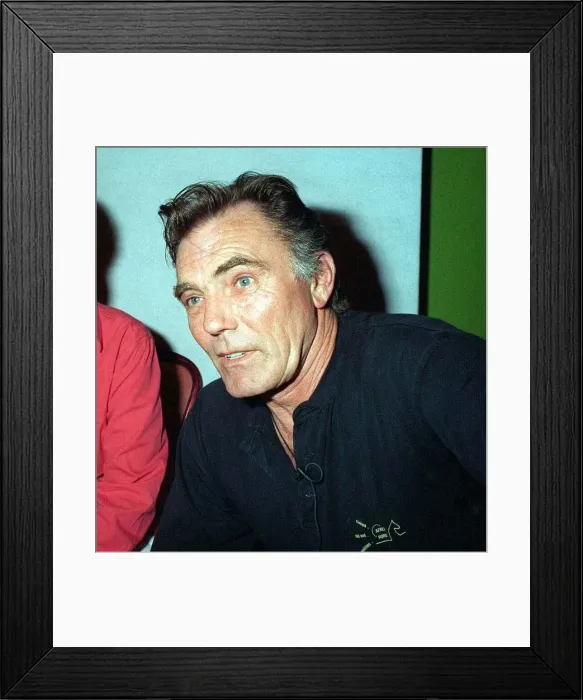 Framed Print : Maurice Roeves actor September 1997 at press conference wearing black T-shirt Framed Print : Maurice Roeves actor September 1997 at press conference wearing black T-shirt