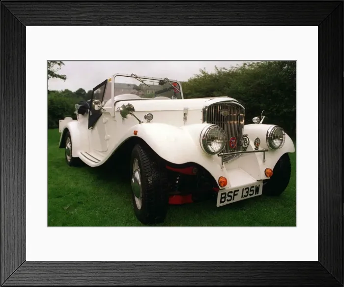 Framed Print : White MG TF Replica October 1997 Framed Print : White MG TF Replica October 1997