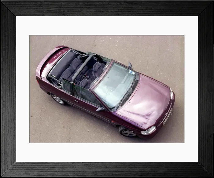 Framed Print : FORD ESCORT CABRIOLET CAR SEPTEMBER 1997 OPEN TOP CONVERTIBLE Framed Print : FORD ESCORT CABRIOLET CAR SEPTEMBER 1997 OPEN TOP CONVERTIBLE