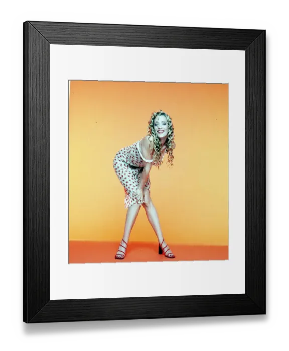 Framed Print : Geraldine Sorin Robbe Model May 1999 in Fanta Promotional Advertising playing Framed Print : Geraldine Sorin Robbe Model May 1999 in Fanta Promotional Advertising playing