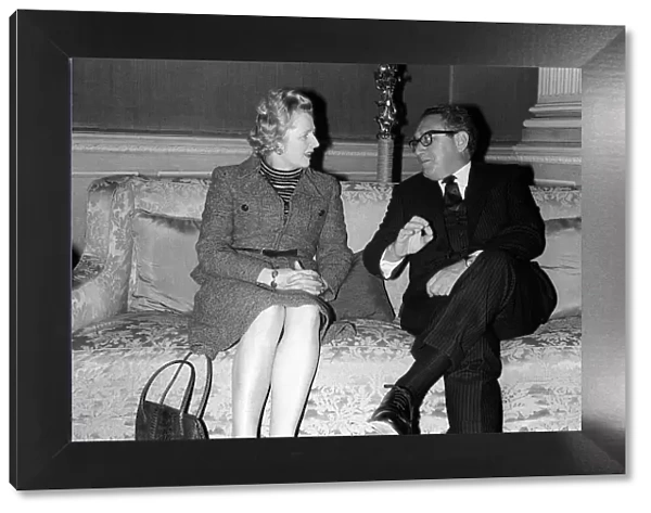 Margaret Thatcher and Henry Kissinger - Feb 1975 meet at Claridges