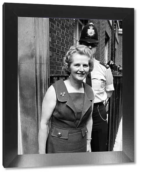 Margaret Thatcher June 1970 arriving at Downing Street for the first time as minister of