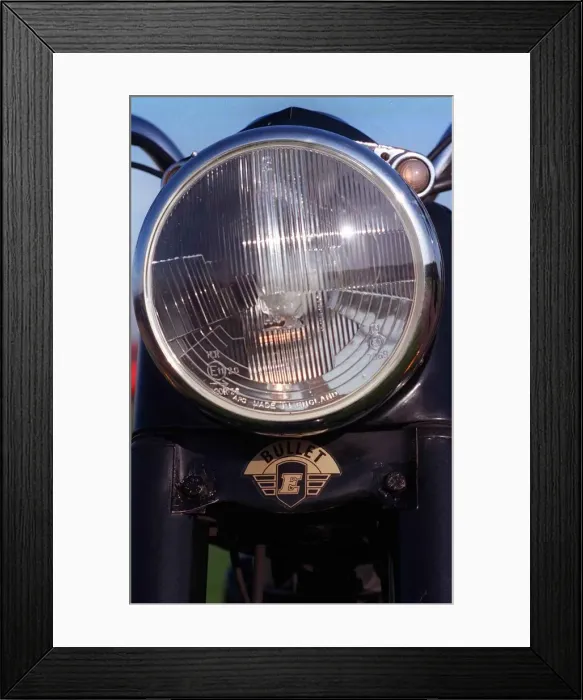 Framed Print : Indian manufactured Royal Enfield Bullet October 1998 Motorcycle bike Detail Framed Print : Indian manufactured Royal Enfield Bullet October 1998 Motorcycle bike Detail