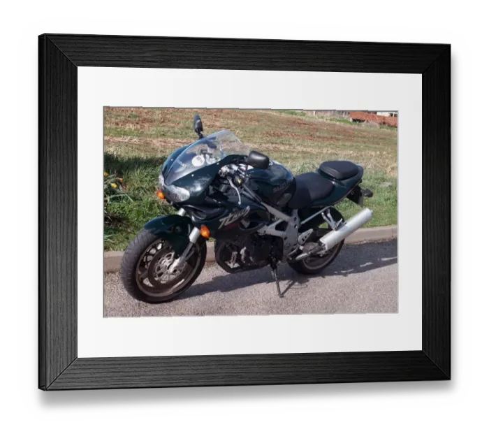 Framed Print : Shirlaws Suzuki TL 1000S motorbike April 1998
