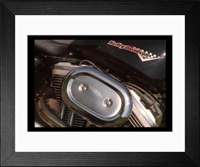 Framed Print : Harley Davidson motorbike June 1998 engine Framed Print : Harley Davidson motorbike June 1998 engine