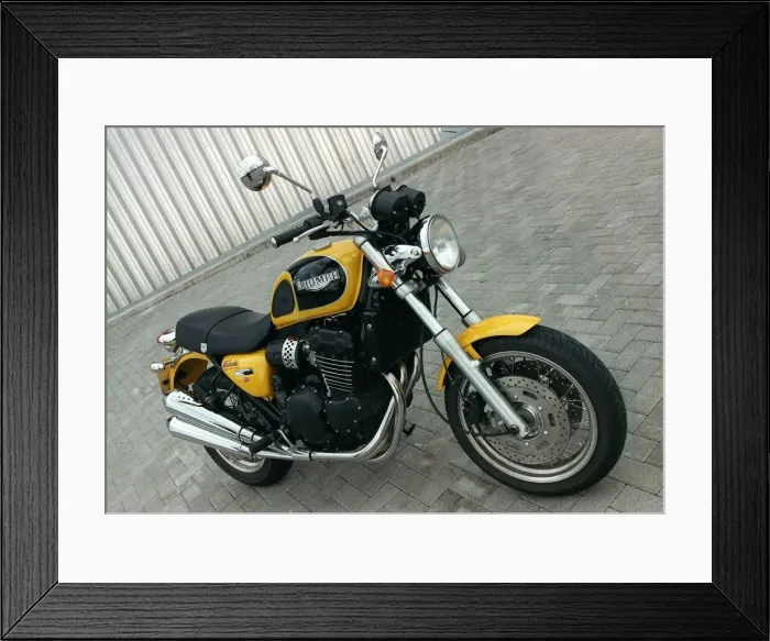 Framed Print : Truimph Thunderbird motorcycle May 1998