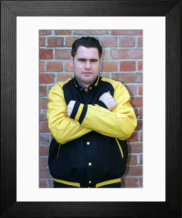 Framed Print : Stars anorak feature Rick Fulton May 1998 Daily Record reporter wearing Framed Print : Stars anorak feature Rick Fulton May 1998 Daily Record reporter wearing