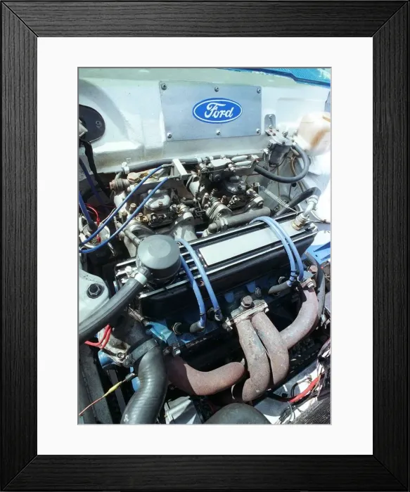 Framed Print : Brian Parks 1700 Ford Fiesta engine June 1998 Framed Print : Brian Parks 1700 Ford Fiesta engine June 1998