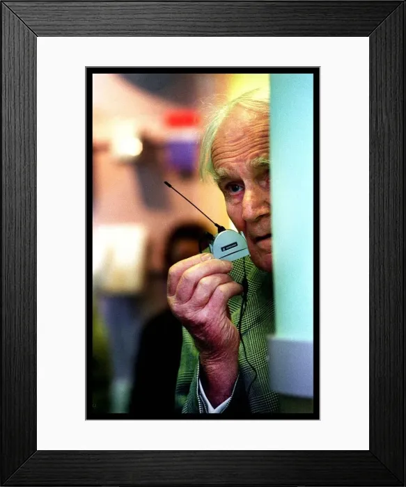 Framed Print : Desmond Llewelyn actor April 1998 alias Q star of 16 James Bond 007 movies Framed Print : Desmond Llewelyn actor April 1998 alias Q star of 16 James Bond 007 movies