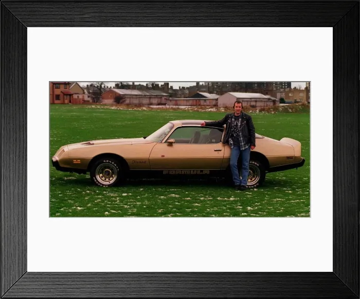 Framed Print : Gordon Ure with his Pontiac Firebird January 1998 Framed Print : Gordon Ure with his Pontiac Firebird January 1998