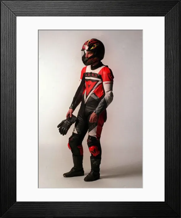 Framed Print : Motorbike suits December 1998 Frank Thomas Leathers Framed Print : Motorbike suits December 1998 Frank Thomas Leathers