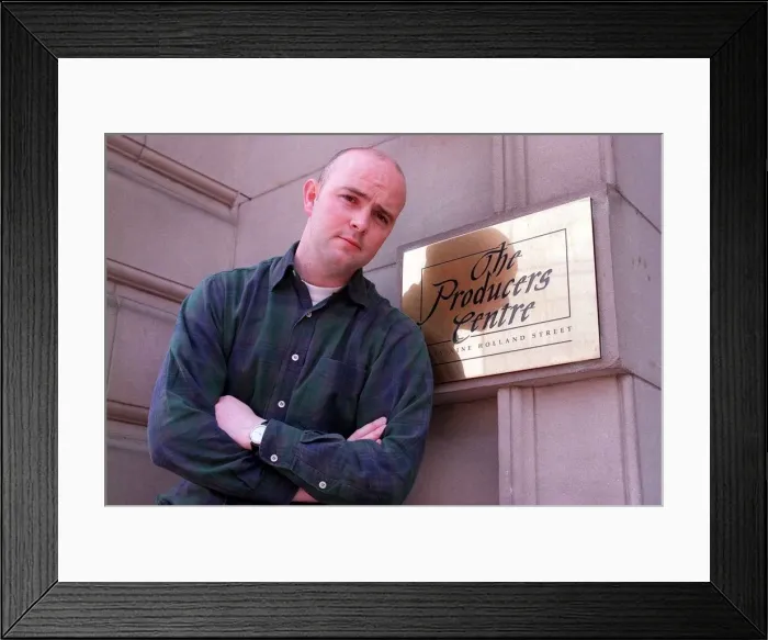 Framed Print : Pat Harkins Gregorys Girl actor June 1998 standing at The Producers Centre Holland Framed Print : Pat Harkins Gregorys Girl actor June 1998 standing at The Producers Centre Holland