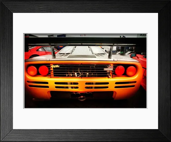 Framed Print : McLAREN F1 RACING CAR AT KNOCKHILL AUGUST 1998 ON BTCC DAY FOR ROAD RECORD Framed Print : McLAREN F1 RACING CAR AT KNOCKHILL AUGUST 1998 ON BTCC DAY FOR ROAD RECORD