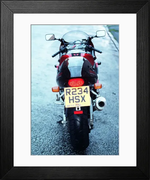 Framed Print : Suzuki GSX R750 motorbike motorcycle December 1997 road record motor supplements R234 Framed Print : Suzuki GSX R750 motorbike motorcycle December 1997 road record motor supplements R234