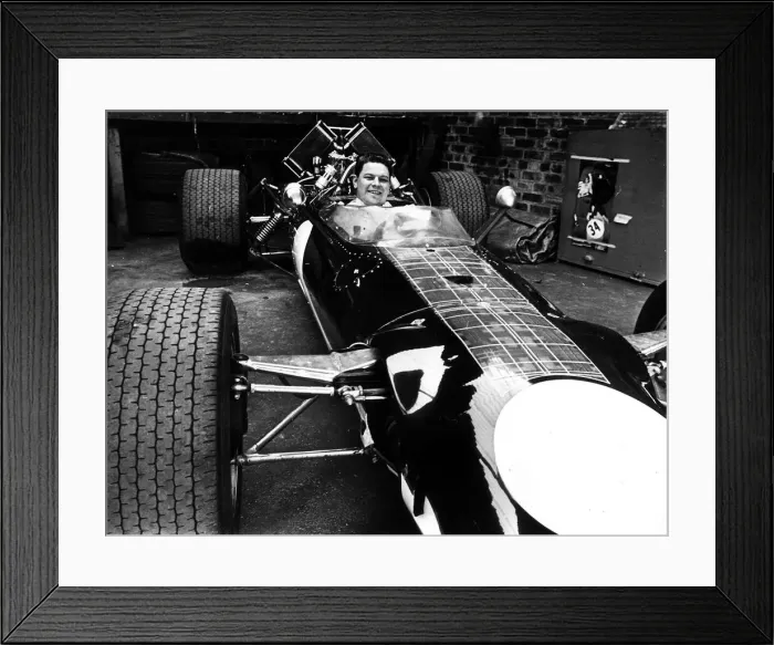 Framed Print : Jock Russell Scottish Racing Driver at wheel of Formula One car Circa 1972 Framed Print : Jock Russell Scottish Racing Driver at wheel of Formula One car Circa 1972