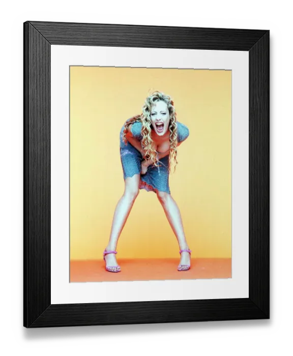 Framed Print : Geraldine Sorin Robbe Model May 1999 in Fanta Promotional Advertising playing
