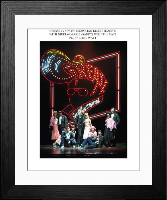 Framed Print : Grease musical Edinburgh Playhouse September 1997 Ian Kelsey actor as Danny Framed Print : Grease musical Edinburgh Playhouse September 1997 Ian Kelsey actor as Danny