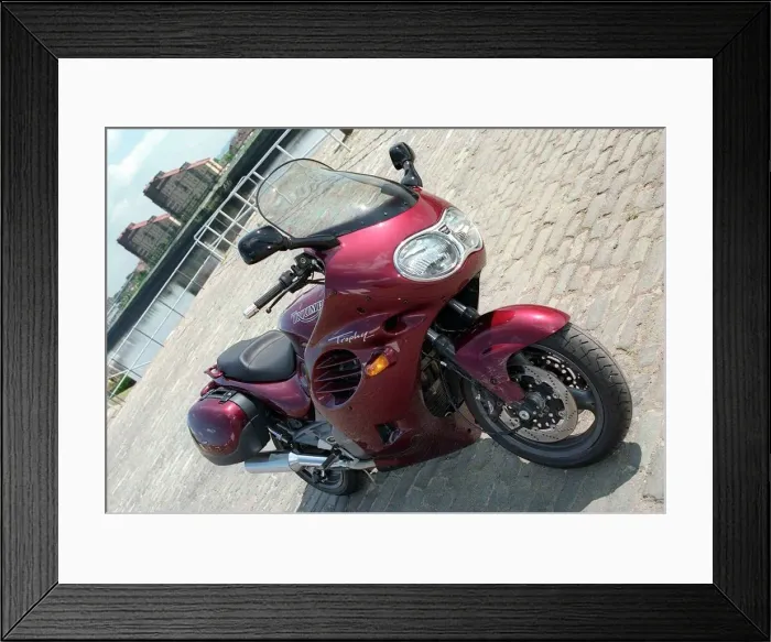 Framed Print : New Triumph Trophy motorbike August 1997 Framed Print : New Triumph Trophy motorbike August 1997