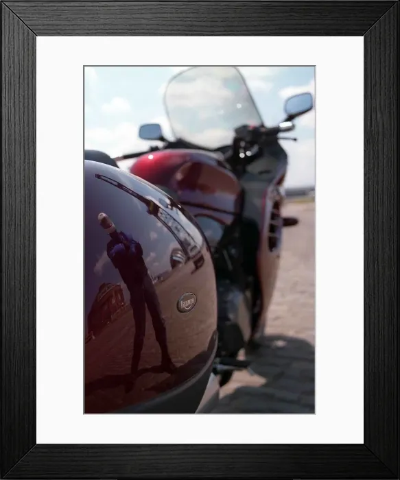 Framed Print : Triumph Trophy 900cc dark red August 1997 Framed Print : Triumph Trophy 900cc dark red August 1997