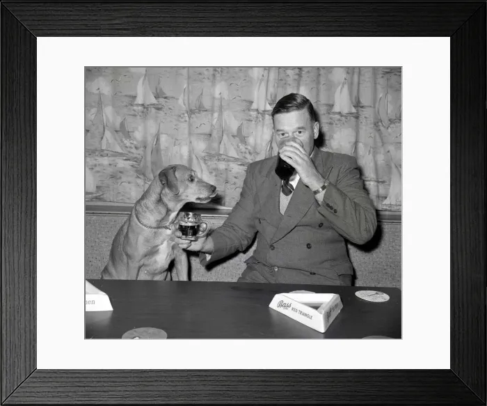 Framed Print : I asked for a pint'Nemo is served a pint of beer at his local Framed Print : I asked for a pint'Nemo is served a pint of beer at his local