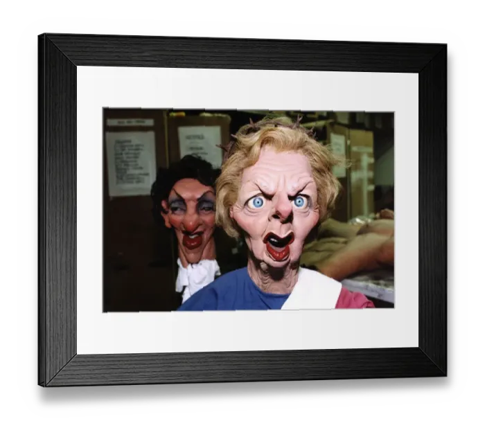 Framed Print : TV Progs Spitting Image puppet of Margaret Thatcher