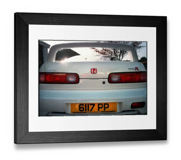 Framed Print : Hairdresser Phillip Polittis Honda Integra Type R car December 1998 Framed Print : Hairdresser Phillip Polittis Honda Integra Type R car December 1998
